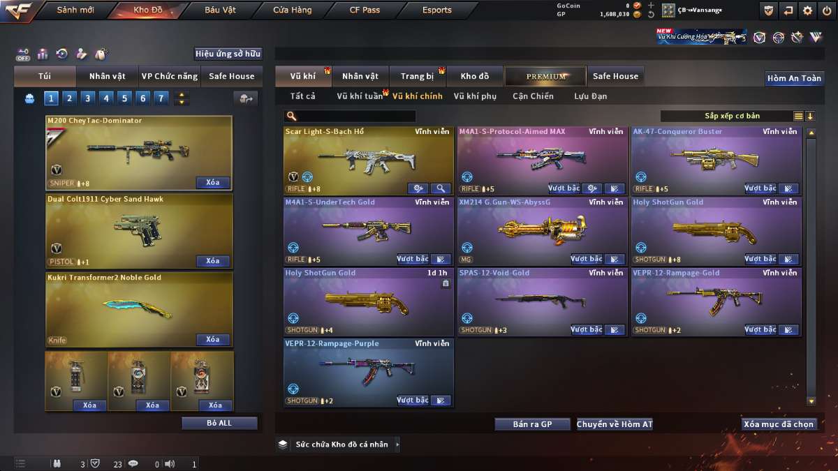 shop acc cf uy tin gia re